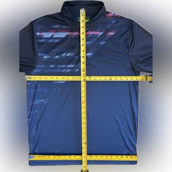 🏌️‍♂️⛳️PGA Tour Pro Series Mens Size L Navy+  Blue Golf Polo Shirt Athletic Fit - Picture 15 of 17